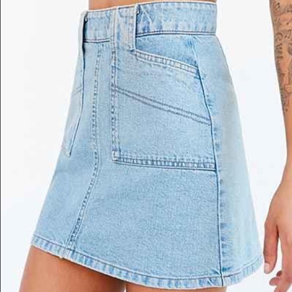 BDG Utility A-Line Denim Mini Skirt - Picture 4 of 6